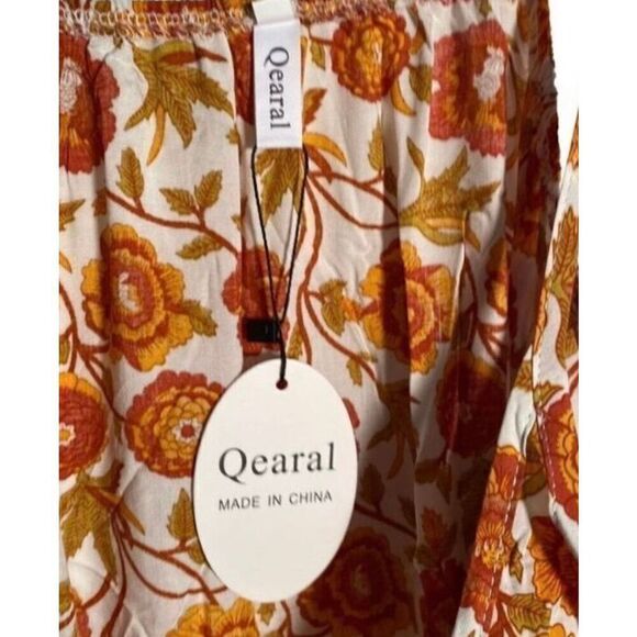 Qearal NWT women’s swing floral print scoop neck dress with pockets size/L - Picture 6 of 6